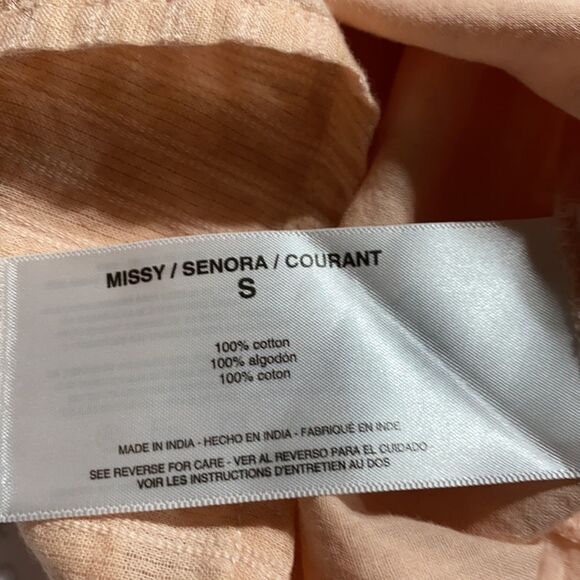 Ella Moss Pink Brianne Eyelet Xxl Peach‎ Short Sleeve Ruffle Blouse S Coquette - Picture 10 of 11